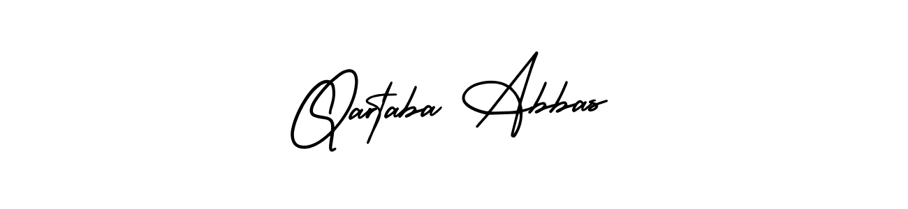 How to make Qartaba Abbas signature? AmerikaSignatureDemo-Regular is a professional autograph style. Create handwritten signature for Qartaba Abbas name. Qartaba Abbas signature style 3 images and pictures png