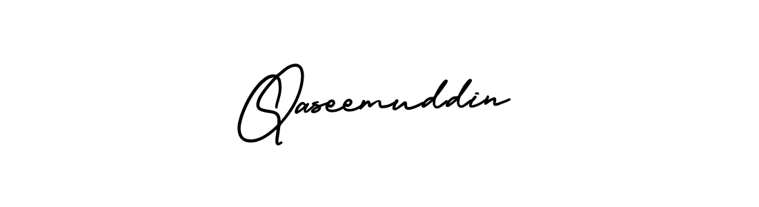 Create a beautiful signature design for name Qaseemuddin. With this signature (AmerikaSignatureDemo-Regular) fonts, you can make a handwritten signature for free. Qaseemuddin signature style 3 images and pictures png