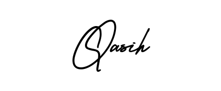 The AmerikaSignatureDemo-Regular font transforms the name Qasih into an executive sign with sharp precision and distinguished character. Qasih signature style 3 images and pictures png