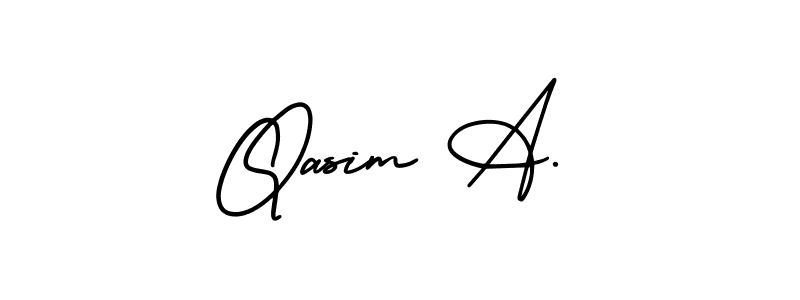 How to Draw Qasim A. signature style? AmerikaSignatureDemo-Regular is a latest design signature styles for name Qasim A.. Qasim A. signature style 3 images and pictures png