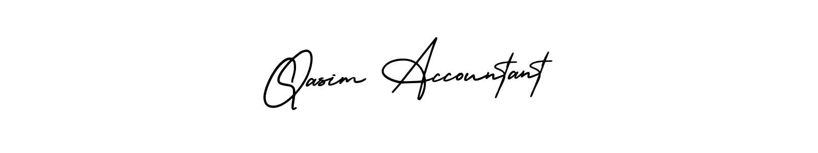 Also we have Qasim Accountant name is the best signature style. Create professional handwritten signature collection using AmerikaSignatureDemo-Regular autograph style. Qasim Accountant signature style 3 images and pictures png