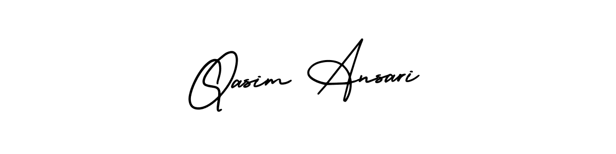 How to Draw Qasim Ansari signature style? AmerikaSignatureDemo-Regular is a latest design signature styles for name Qasim Ansari. Qasim Ansari signature style 3 images and pictures png