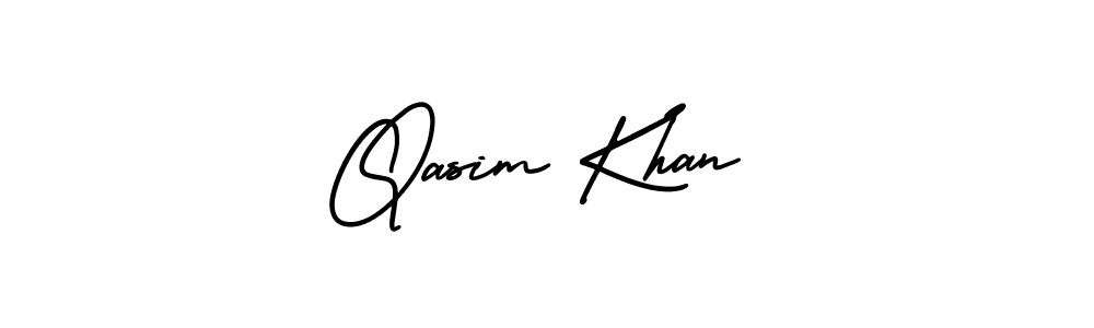 Create a beautiful signature design for name Qasim Khan. With this signature (AmerikaSignatureDemo-Regular) fonts, you can make a handwritten signature for free. Qasim Khan signature style 3 images and pictures png