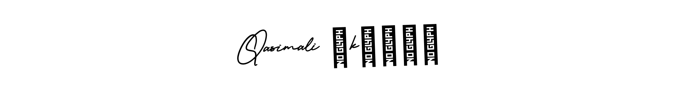 Use a signature maker to create a handwritten signature online. With this signature software, you can design (AmerikaSignatureDemo-Regular) your own signature for name Qasimali ♚kɪɴɢ♚. Qasimali ♚kɪɴɢ♚ signature style 3 images and pictures png