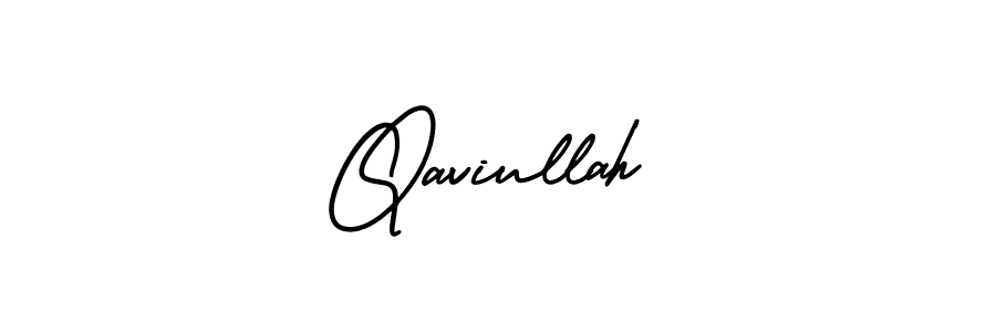 Also we have Qaviullah name is the best signature style. Create professional handwritten signature collection using AmerikaSignatureDemo-Regular autograph style. Qaviullah signature style 3 images and pictures png