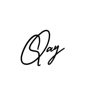 Make a beautiful signature design for name Qay. With this signature (AmerikaSignatureDemo-Regular) style, you can create a handwritten signature for free. Qay signature style 3 images and pictures png