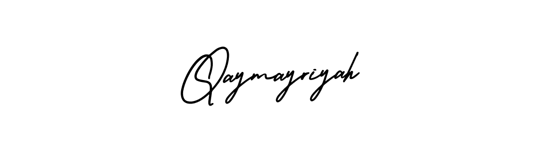 Similarly AmerikaSignatureDemo-Regular is the best handwritten signature design. Signature creator online .You can use it as an online autograph creator for name Qaymayriyah. Qaymayriyah signature style 3 images and pictures png