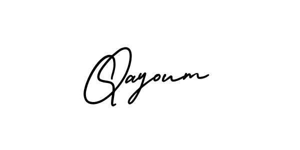 if you are searching for the best signature style for your name Qayoum. so please give up your signature search. here we have designed multiple signature styles  using AmerikaSignatureDemo-Regular. Qayoum signature style 3 images and pictures png