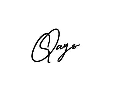 Qays stylish signature style. Best Handwritten Sign (AmerikaSignatureDemo-Regular) for my name. Handwritten Signature Collection Ideas for my name Qays. Qays signature style 3 images and pictures png