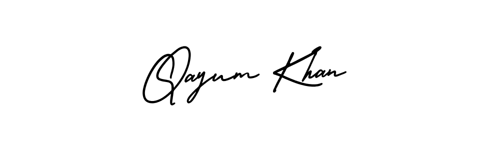 Make a short Qayum Khan signature style. Manage your documents anywhere anytime using AmerikaSignatureDemo-Regular. Create and add eSignatures, submit forms, share and send files easily. Qayum Khan signature style 3 images and pictures png