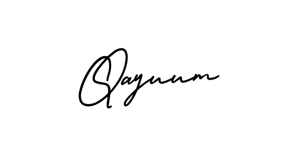 Similarly AmerikaSignatureDemo-Regular is the best handwritten signature design. Signature creator online .You can use it as an online autograph creator for name Qayuum. Qayuum signature style 3 images and pictures png