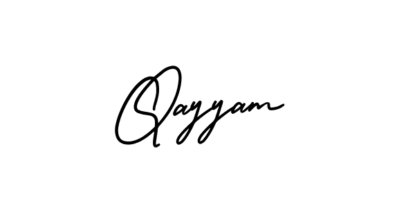 Make a beautiful signature design for name Qayyam. Use this online signature maker to create a handwritten signature for free. Qayyam signature style 3 images and pictures png