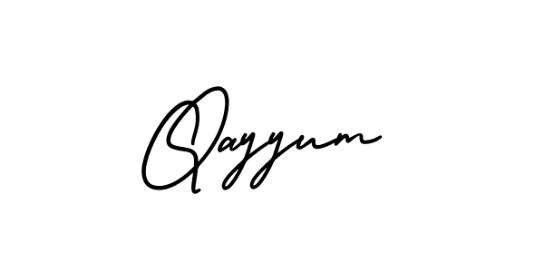 Best and Professional Signature Style for Qayyum. AmerikaSignatureDemo-Regular Best Signature Style Collection. Qayyum signature style 3 images and pictures png