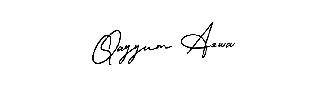 Here are the top 10 professional signature styles for the name Qayyum Azwa. These are the best autograph styles you can use for your name. Qayyum Azwa signature style 3 images and pictures png