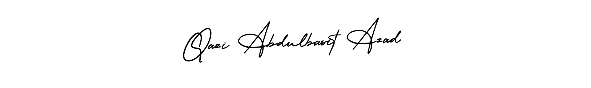 How to make Qazi Abdulbasit Azad signature? AmerikaSignatureDemo-Regular is a professional autograph style. Create handwritten signature for Qazi Abdulbasit Azad name. Qazi Abdulbasit Azad signature style 3 images and pictures png