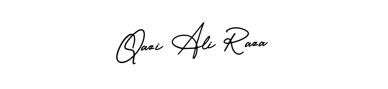 How to Draw Qazi Ali Raza signature style? AmerikaSignatureDemo-Regular is a latest design signature styles for name Qazi Ali Raza. Qazi Ali Raza signature style 3 images and pictures png