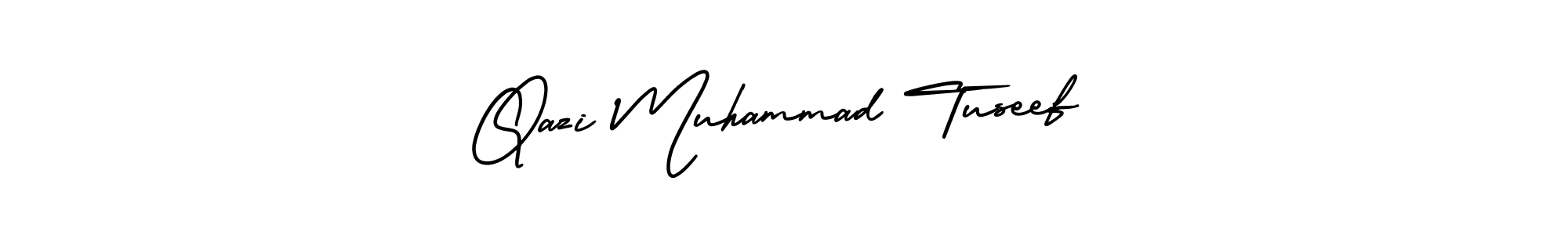 Similarly AmerikaSignatureDemo-Regular is the best handwritten signature design. Signature creator online .You can use it as an online autograph creator for name Qazi Muhammad Tuseef. Qazi Muhammad Tuseef signature style 3 images and pictures png