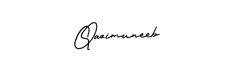 Check out images of Autograph of Qazimuneeb name. Actor Qazimuneeb Signature Style. AmerikaSignatureDemo-Regular is a professional sign style online. Qazimuneeb signature style 3 images and pictures png
