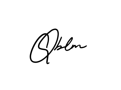 Qblm stylish signature style. Best Handwritten Sign (AmerikaSignatureDemo-Regular) for my name. Handwritten Signature Collection Ideas for my name Qblm. Qblm signature style 3 images and pictures png