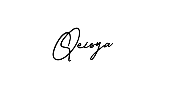 Create a beautiful signature design for name Qeisya. With this signature (AmerikaSignatureDemo-Regular) fonts, you can make a handwritten signature for free. Qeisya signature style 3 images and pictures png