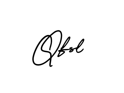 Qfsl stylish signature style. Best Handwritten Sign (AmerikaSignatureDemo-Regular) for my name. Handwritten Signature Collection Ideas for my name Qfsl. Qfsl signature style 3 images and pictures png