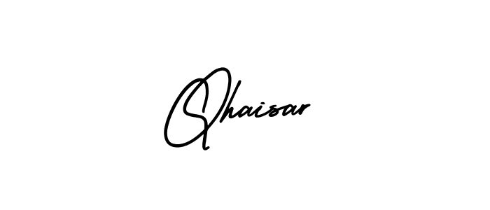 It looks lik you need a new signature style for name Qhaisar. Design unique handwritten (AmerikaSignatureDemo-Regular) signature with our free signature maker in just a few clicks. Qhaisar signature style 3 images and pictures png