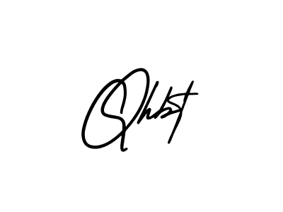 Design your own signature with our free online signature maker. With this signature software, you can create a handwritten (AmerikaSignatureDemo-Regular) signature for name Qhbt. Qhbt signature style 3 images and pictures png