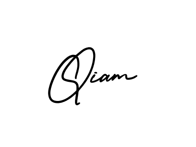 Qiam stylish signature style. Best Handwritten Sign (AmerikaSignatureDemo-Regular) for my name. Handwritten Signature Collection Ideas for my name Qiam. Qiam signature style 3 images and pictures png