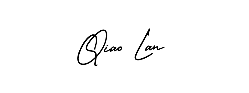 Design your own signature with our free online signature maker. With this signature software, you can create a handwritten (AmerikaSignatureDemo-Regular) signature for name Qiao Lan. Qiao Lan signature style 3 images and pictures png