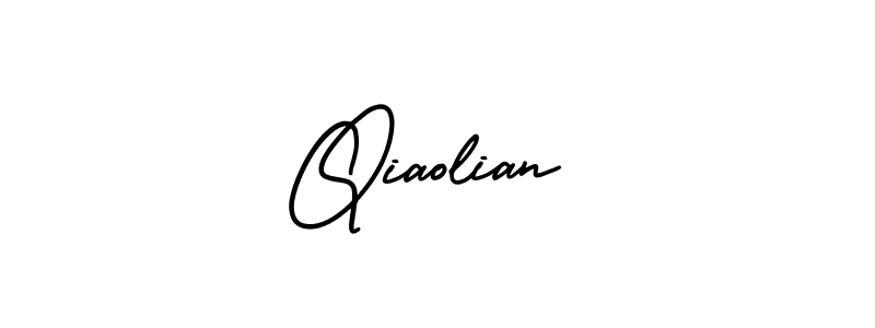 How to Draw Qiaolian signature style? AmerikaSignatureDemo-Regular is a latest design signature styles for name Qiaolian. Qiaolian signature style 3 images and pictures png