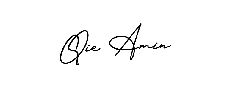 Best and Professional Signature Style for Qie Amin. AmerikaSignatureDemo-Regular Best Signature Style Collection. Qie Amin signature style 3 images and pictures png