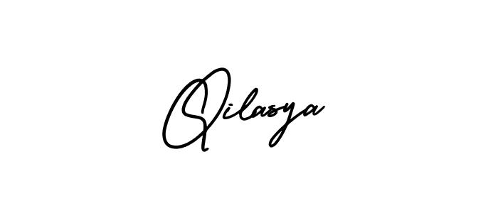 Also You can easily find your signature by using the search form. We will create Qilasya name handwritten signature images for you free of cost using AmerikaSignatureDemo-Regular sign style. Qilasya signature style 3 images and pictures png