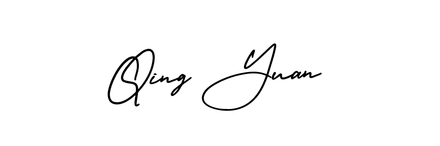 if you are searching for the best signature style for your name Qing Yuan. so please give up your signature search. here we have designed multiple signature styles  using AmerikaSignatureDemo-Regular. Qing Yuan signature style 3 images and pictures png