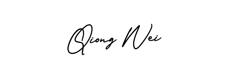 Similarly AmerikaSignatureDemo-Regular is the best handwritten signature design. Signature creator online .You can use it as an online autograph creator for name Qiong Wei. Qiong Wei signature style 3 images and pictures png