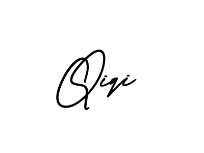 Design your own signature with our free online signature maker. With this signature software, you can create a handwritten (AmerikaSignatureDemo-Regular) signature for name Qiqi. Qiqi signature style 3 images and pictures png