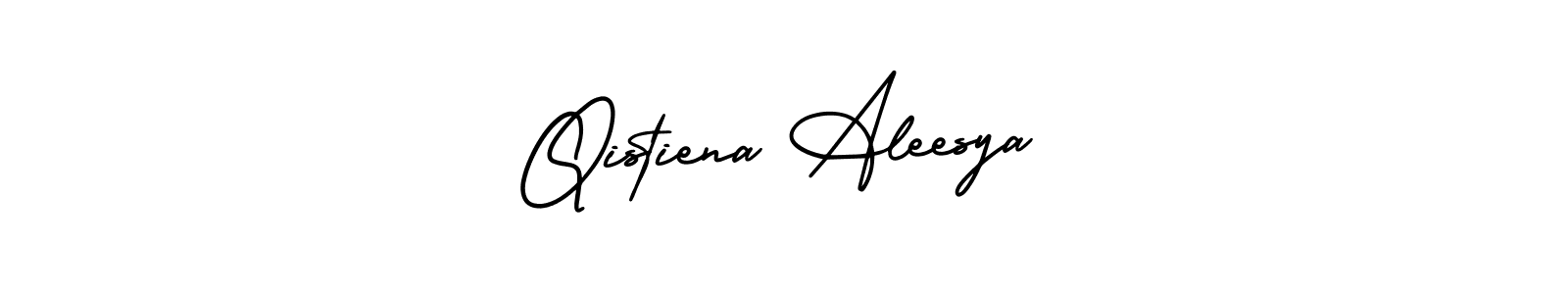 Here are the top 10 professional signature styles for the name Qistiena Aleesya. These are the best autograph styles you can use for your name. Qistiena Aleesya signature style 3 images and pictures png