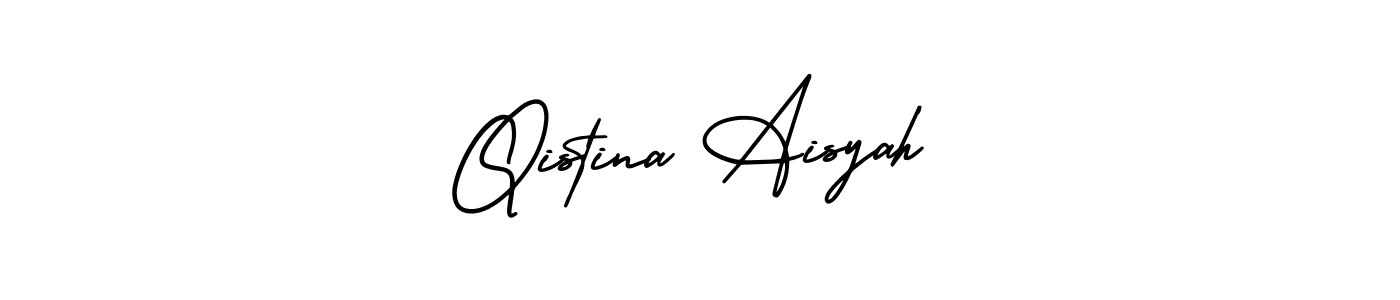 How to Draw Qistina Aisyah signature style? AmerikaSignatureDemo-Regular is a latest design signature styles for name Qistina Aisyah. Qistina Aisyah signature style 3 images and pictures png