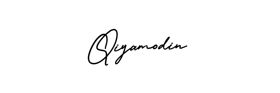 Similarly AmerikaSignatureDemo-Regular is the best handwritten signature design. Signature creator online .You can use it as an online autograph creator for name Qiyamodin. Qiyamodin signature style 3 images and pictures png