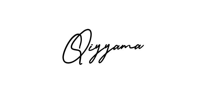 Qiyyama stylish signature style. Best Handwritten Sign (AmerikaSignatureDemo-Regular) for my name. Handwritten Signature Collection Ideas for my name Qiyyama. Qiyyama signature style 3 images and pictures png