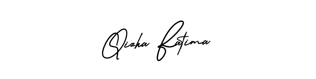 Also You can easily find your signature by using the search form. We will create Qizha Fatima name handwritten signature images for you free of cost using AmerikaSignatureDemo-Regular sign style. Qizha Fatima signature style 3 images and pictures png