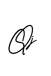 Create a beautiful signature design for name Qj. With this signature (AmerikaSignatureDemo-Regular) fonts, you can make a handwritten signature for free. Qj signature style 3 images and pictures png