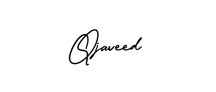 Qjaveed stylish signature style. Best Handwritten Sign (AmerikaSignatureDemo-Regular) for my name. Handwritten Signature Collection Ideas for my name Qjaveed. Qjaveed signature style 3 images and pictures png
