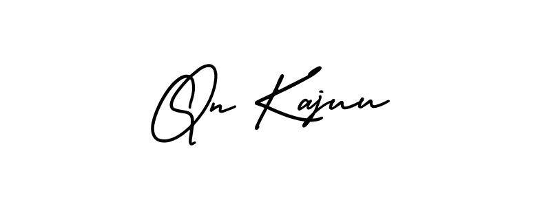 Make a beautiful signature design for name Qn Kajuu. With this signature (AmerikaSignatureDemo-Regular) style, you can create a handwritten signature for free. Qn Kajuu signature style 3 images and pictures png