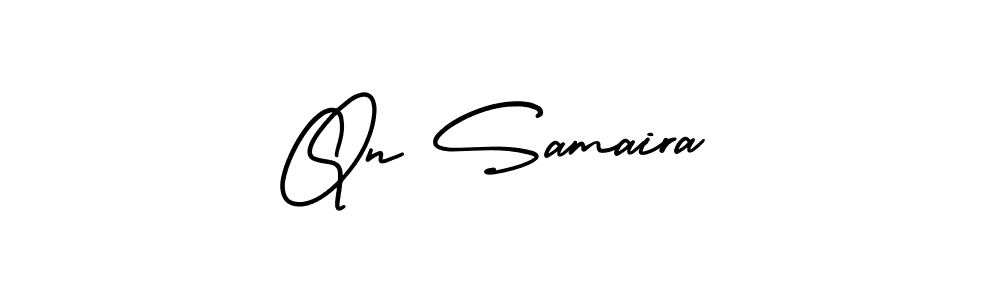 Check out images of Autograph of Qn Samaira name. Actor Qn Samaira Signature Style. AmerikaSignatureDemo-Regular is a professional sign style online. Qn Samaira signature style 3 images and pictures png