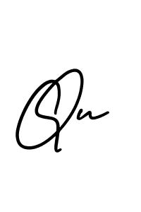 This is the best signature style for the Qu name. Also you like these signature font (AmerikaSignatureDemo-Regular). Mix name signature. Qu signature style 3 images and pictures png
