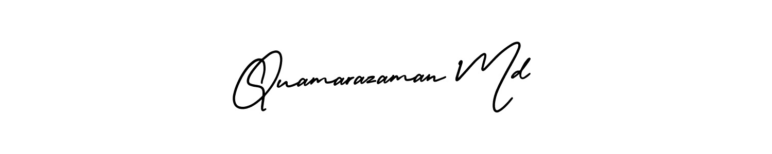 Similarly AmerikaSignatureDemo-Regular is the best handwritten signature design. Signature creator online .You can use it as an online autograph creator for name Quamarazaman Md. Quamarazaman Md signature style 3 images and pictures png