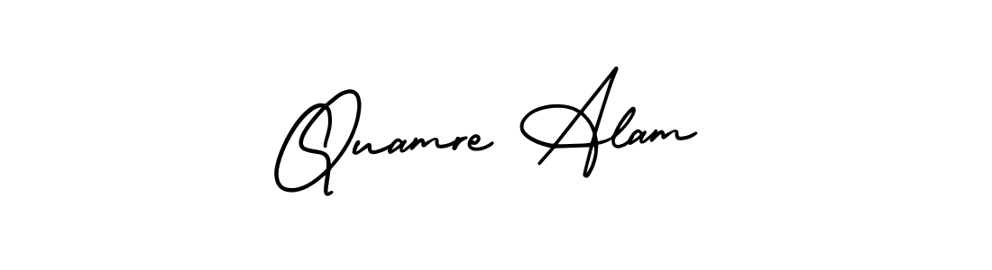 Use a signature maker to create a handwritten signature online. With this signature software, you can design (AmerikaSignatureDemo-Regular) your own signature for name Quamre Alam. Quamre Alam signature style 3 images and pictures png