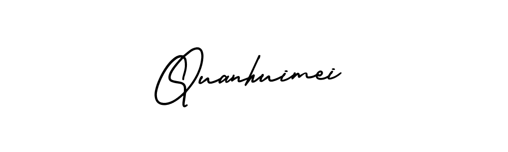 if you are searching for the best signature style for your name Quanhuimei. so please give up your signature search. here we have designed multiple signature styles  using AmerikaSignatureDemo-Regular. Quanhuimei signature style 3 images and pictures png