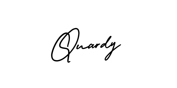 Similarly AmerikaSignatureDemo-Regular is the best handwritten signature design. Signature creator online .You can use it as an online autograph creator for name Quardy. Quardy signature style 3 images and pictures png