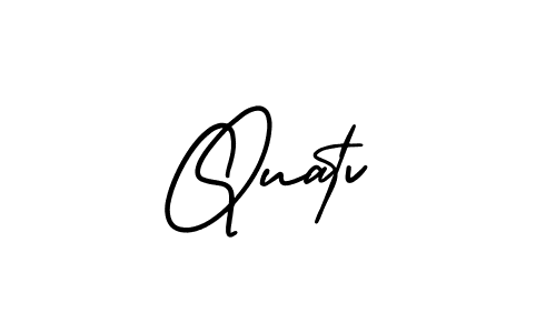 How to Draw Quatv signature style? AmerikaSignatureDemo-Regular is a latest design signature styles for name Quatv. Quatv signature style 3 images and pictures png